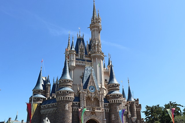 Pohádkový hrad v Disneylandu